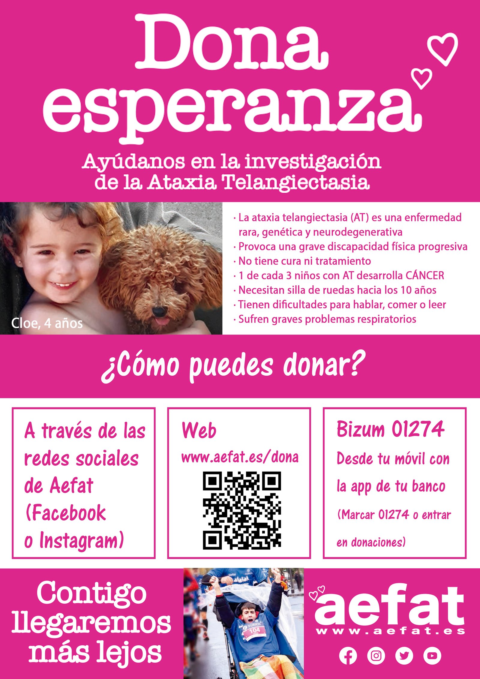 Aefat info campaña Dona Esperanza con RRSS