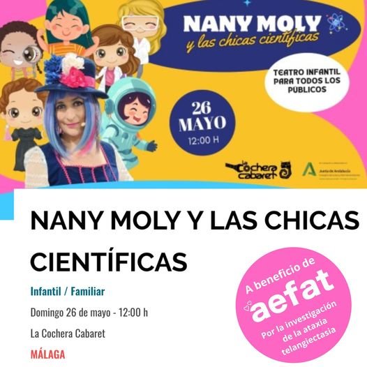 Cartel Nany Moly La Cochera Cabaret 26 mayo Aefat