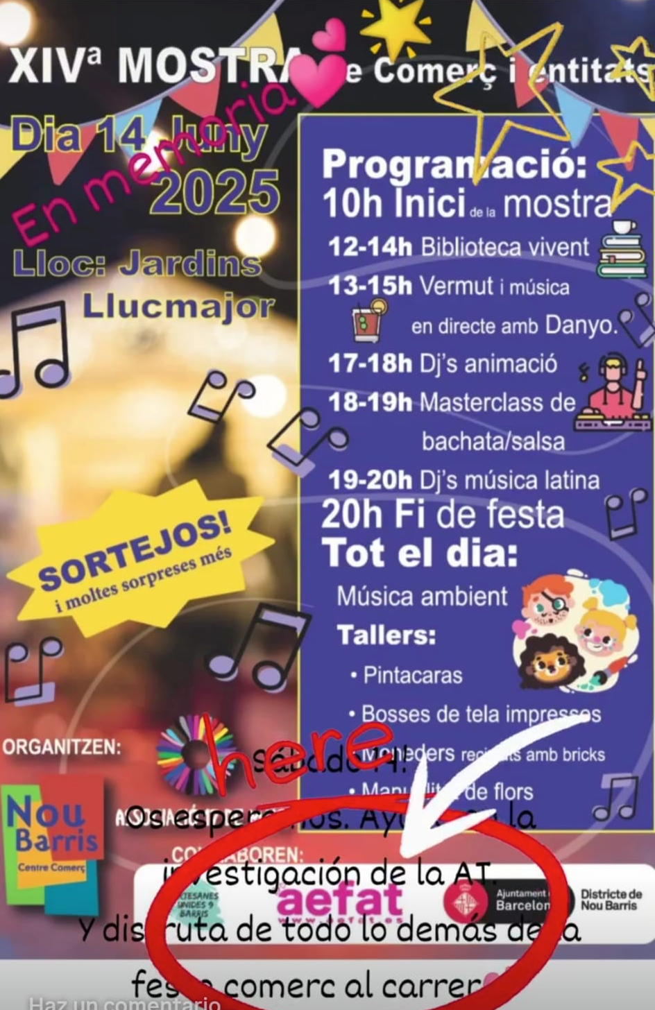 Cartel de la mostra y actividades