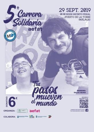 cartel 5 carrera solidaria malaga