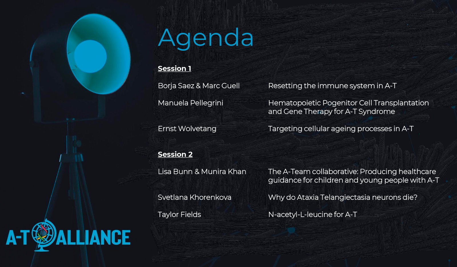 webinar ataxia telangiectasia Agenda 7 marzo